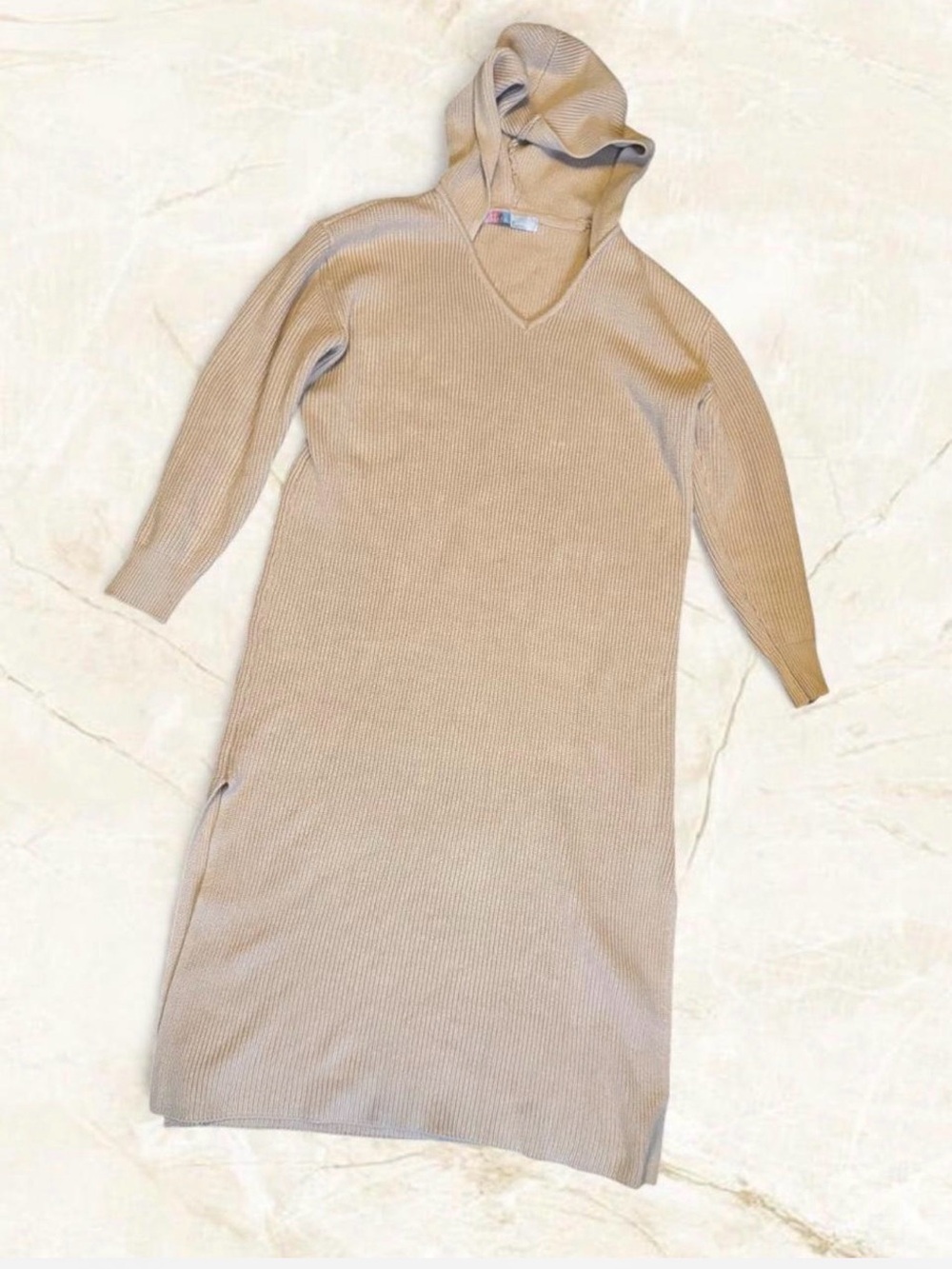 Free People Beach Claudia Ribbed Maxi Hoodie Knit Dress Size Medium